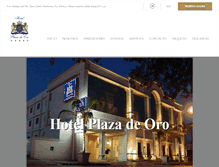 Tablet Screenshot of hotelplazadeoro.com.mx